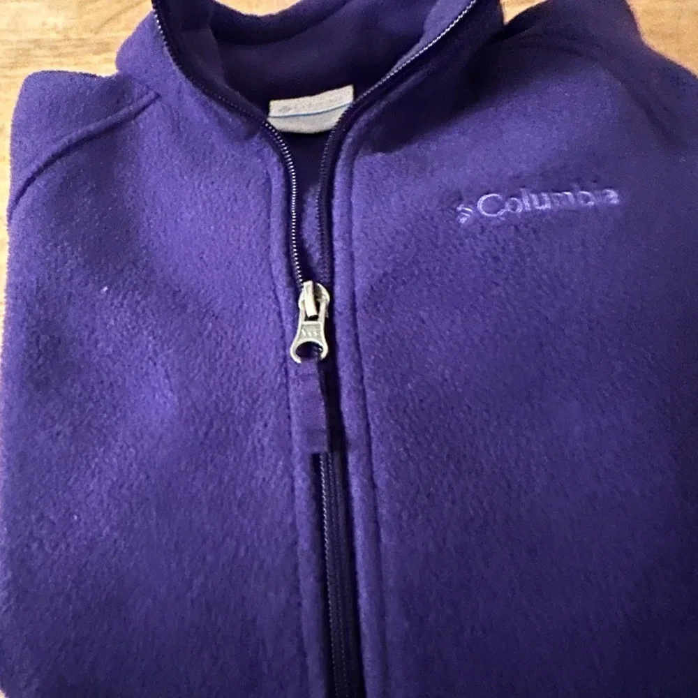 Columbia Deep Purple Fleece Pullover Jacket